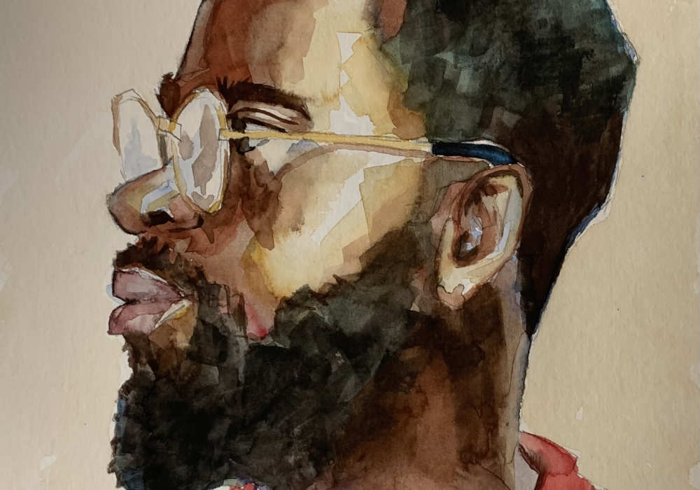 Mann mit Brille